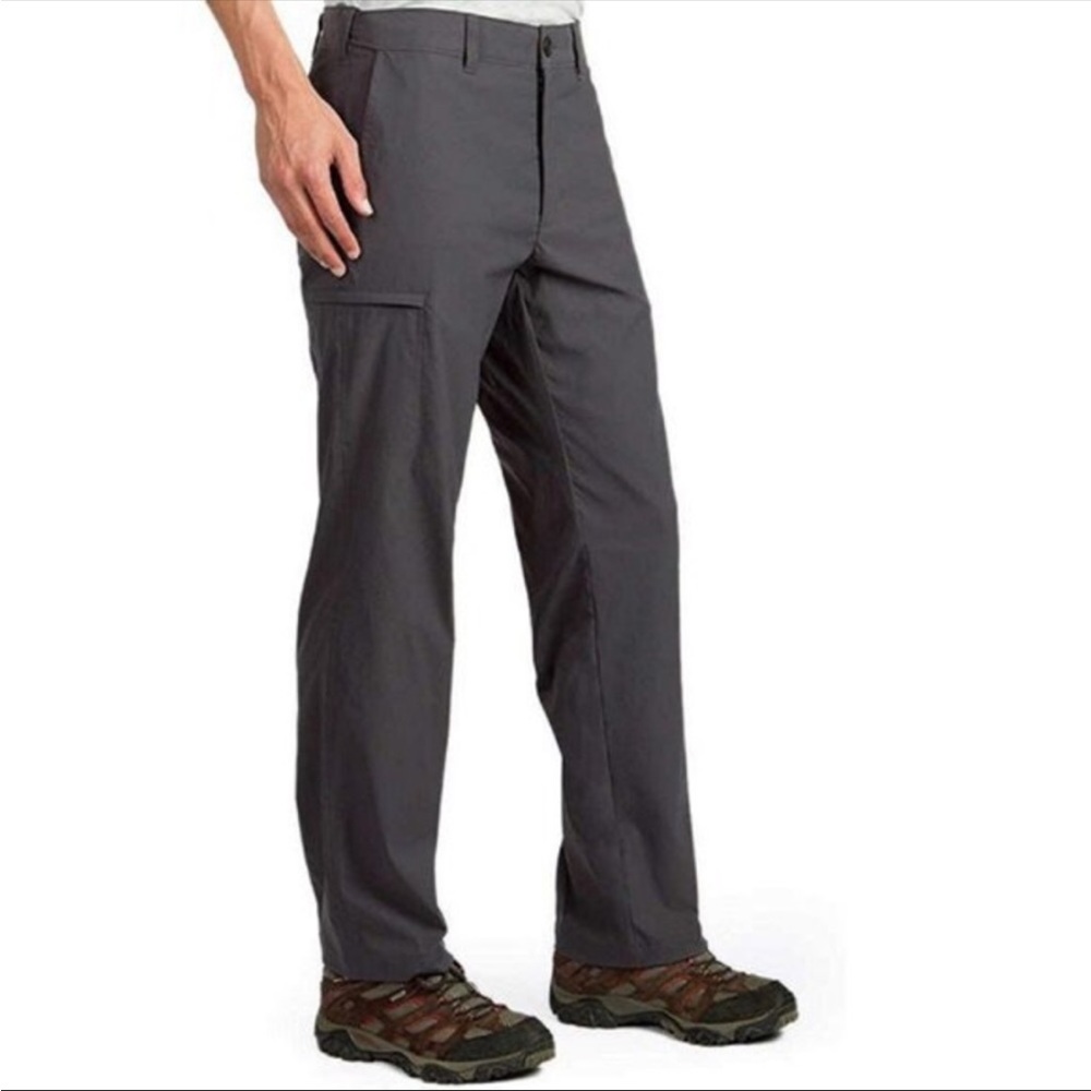 UnionBay Tech 34W x 30L Grey Classic Fit Comfort Waist Stretch Chino Work Pants